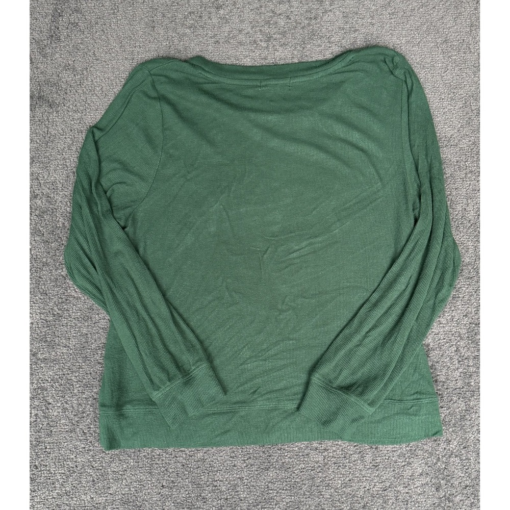Roller Rabbit Jordan Ribbed Lounge Set Forest Green Embroidered Monkey Small - Picture 15 of 16